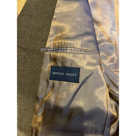 Arnold Brant Cashmere & Mink LUXURY Blazer Sport Coat Jacket Brown 42R - Picture 9 of 16